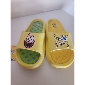 NWT SpongeBob and Patrick Men’s Comfort Slides/Sandals Men’s Size 11 NEW